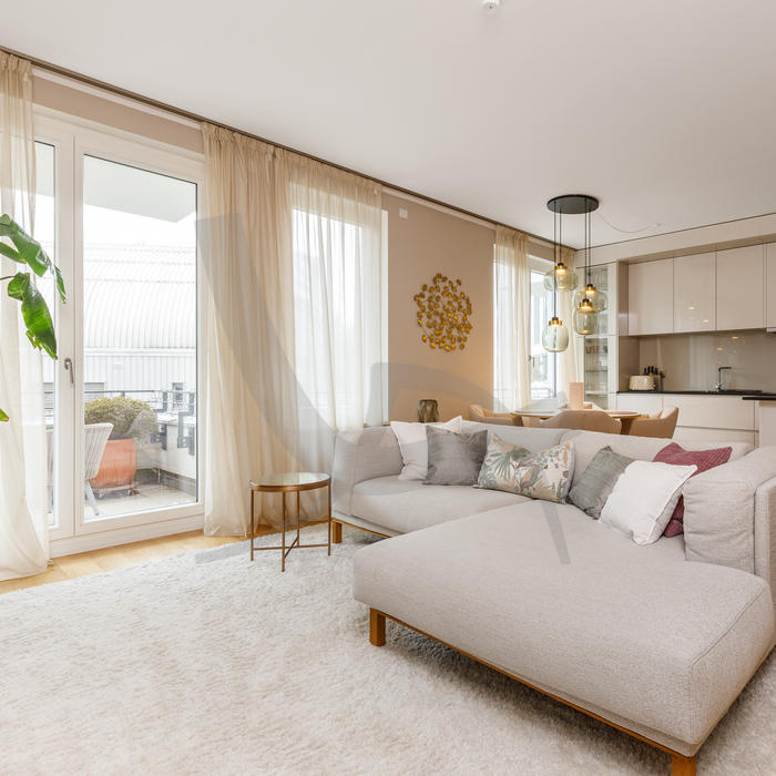 View of With balcony & underground parking: Modern spacious apart... » coming home